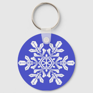 Porte-clés Lac de neige bleu porte - clé