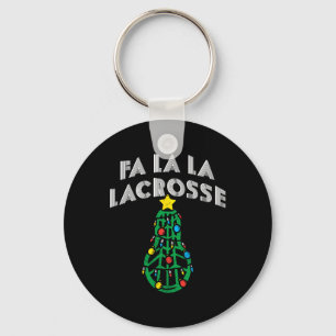 Porte-clés Lacrosse de Noël Pyjamas Lacrosse Lacrosse