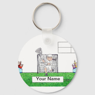 Porte-clés LaCrosse - Dessin féminin par PrintedPerfection.co