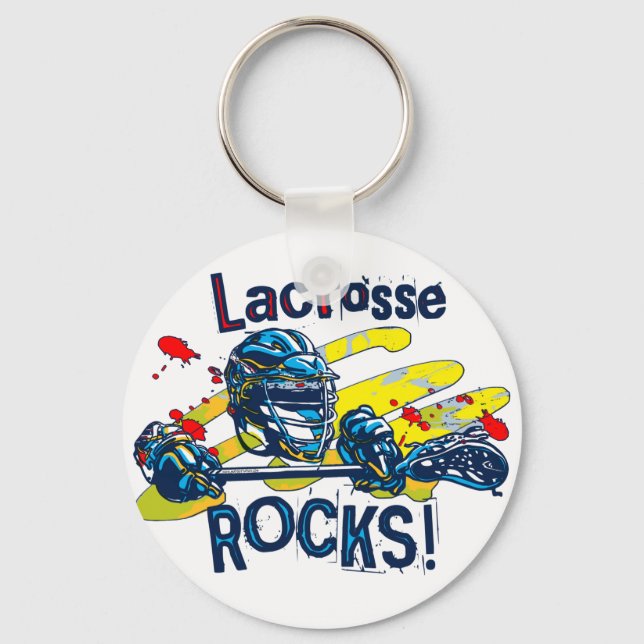 Porte-clés Lacrosse Rocks LaX Gear (Recto)