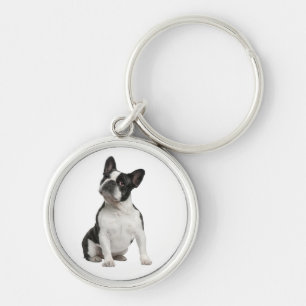 Porte-clés L'adoption de la mère du chien chiot français pa