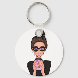 Porte-clés Lady Boss Life, Boss Babe Woman, Girl Boss T-Shirt