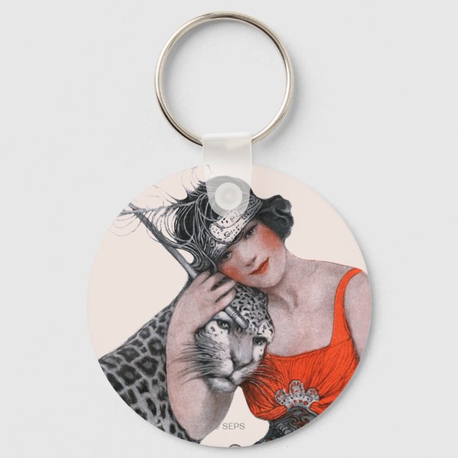 Porte-clés Lady et Leopard (Recto)