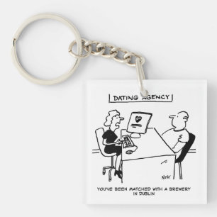 Porte-clés L'agence de rencontres s'associe à une brasserie