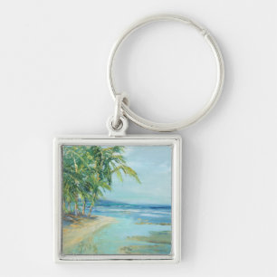 Porte-clés Lagune côtière bleue