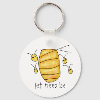 Porte-clés « Laissez les abeilles être »