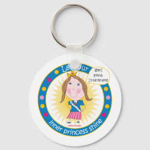 Porte-clés Laissez Votre Princesse Intérieure Briller Porte -