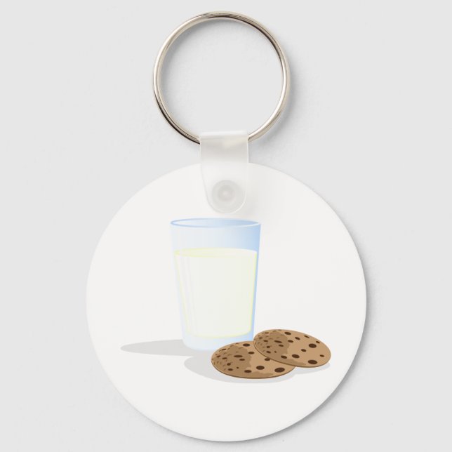 Porte-clés Lait et cookies (Recto)
