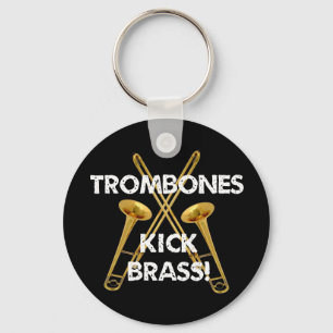 Porte-clés Laiton de coup-de-pied de trombones !