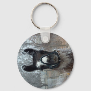 Porte-clés Lama givré