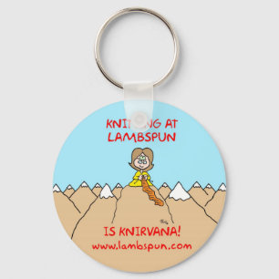 Porte-clés lambspun de knirvana de tricot
