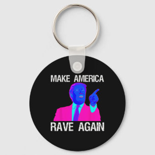 Porte-clés L'Amérique rave à nouveau drôle Edm Trump