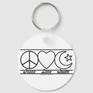 Porte-clés L'amour de la paix et l'islam