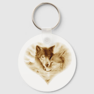Porte-clés L'amour du loup