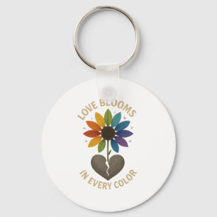 Porte-clés L'amour fleurit dans chaque couleur