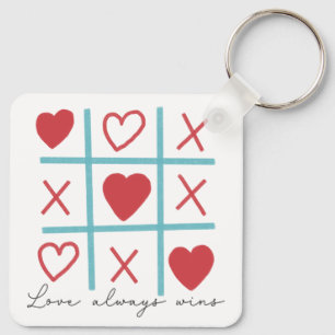 Porte-clés L'amour gagne toujours
