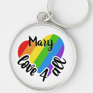 Porte-clés L'Amour LGBT Pour Tous Les Coeurs Écartés Personna
