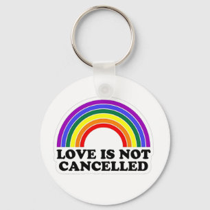 Porte-clés L'amour n'est pas annulé Rainbow Pride Mois