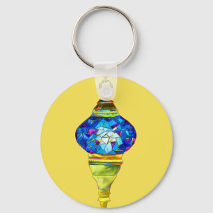 Porte-clés Lampes turques mosaïque art aquarelle