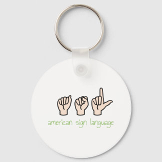 Porte-clés Langue des signes américaine