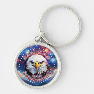Porte-clés L'anniversaire de l'Amérique Semiquin Brown Eagle