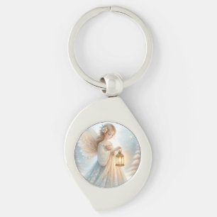 Porte-clés Lanterne d'ange céleste d'hiver de réconfort