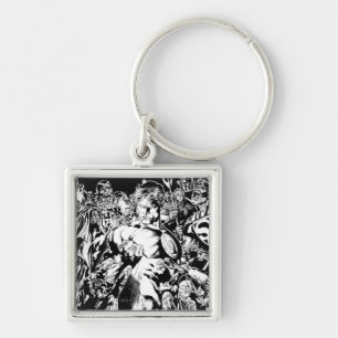 Porte-clés Lanterne verte entourée