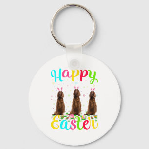 Porte-clés Lapin de Pâques drôle Bunny Irish Setter Chien Heu