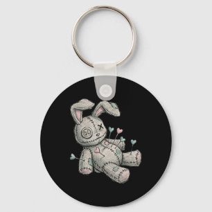 Porte-clés Lapin Poupée Vaudou Aiguilles Cœur Chagrin D'amour
