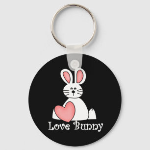 Porte-clés Lapin Valentine d'amour