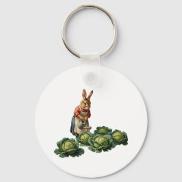 Porte-clés Lapine aux choux