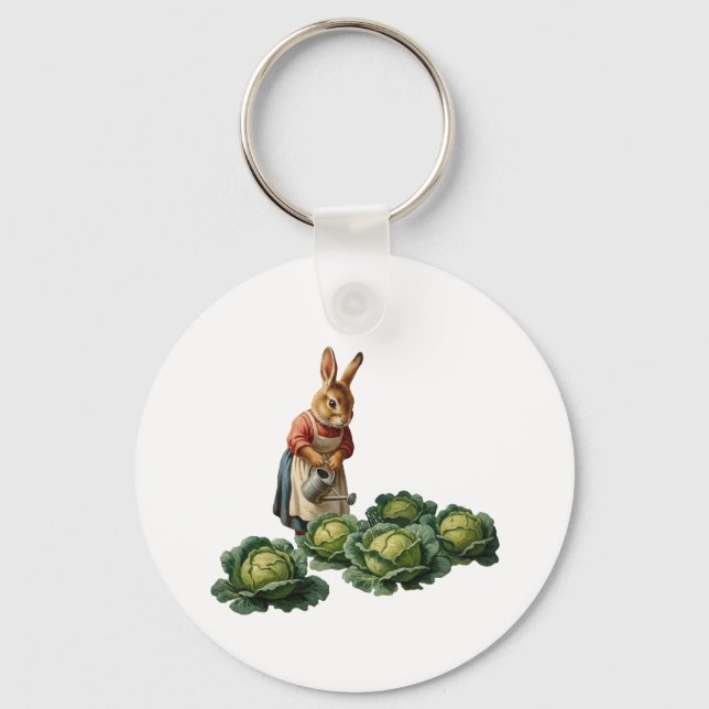 Porte-clés Lapine aux choux (Recto)