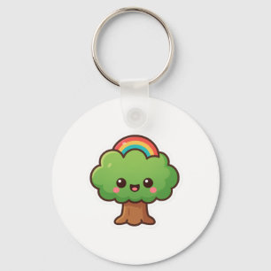Porte-clés L'arbre convivial Kawaii