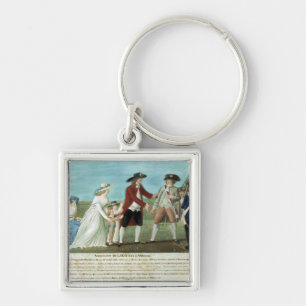 Porte-clés L'arrestation de Louis XVI et sa famille