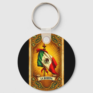 Porte-clés L'art du drapeau de l'héritage mexicain chicano 16