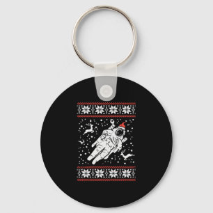 Porte-clés L'astronaute Vilain Chandail de Noël Amoureux de l