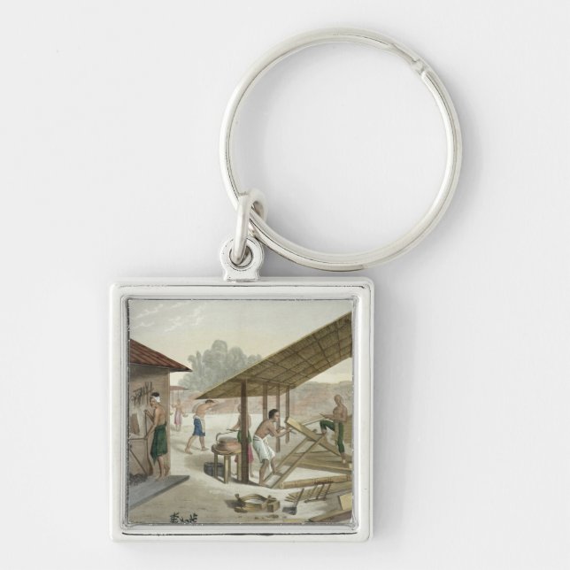 Porte-clés L'atelier de menuiserie dans Kupang, Timor, (Devant)