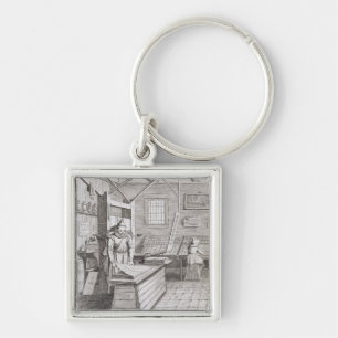 Porte-clés L'atelier de reliure de Laurens Janszoon Koster, b