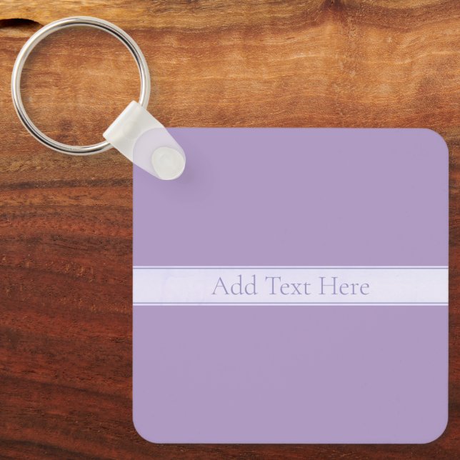Porte-clés Lavande Lumière Personnalisable Purple (Recto)