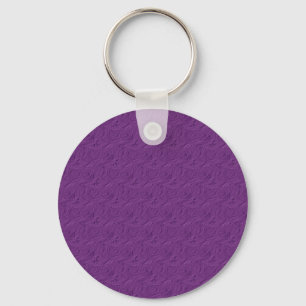 Porte-clés Lavande Rose Embossée violet
