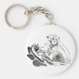 Porte-clés Laver Peinture de singe Année Zodiac Porte - clé r