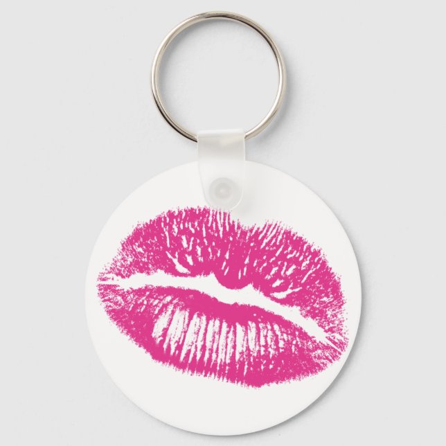Porte-clés Le Baiser, Lèvres Roses (Recto)