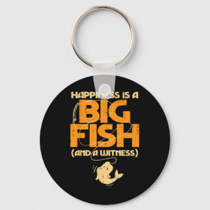 Porte-clés Le Bonheur Est Un Grand Témoin De Poisson Drôle Pê