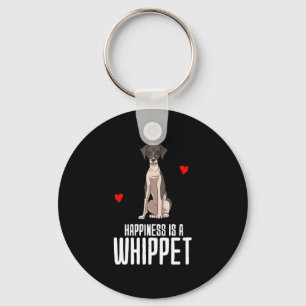 Porte-clés Le Bonheur Est Un Whippet