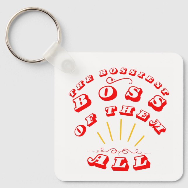 Porte-clés Le Boss Le Plus Bossier De Tous (Recto)