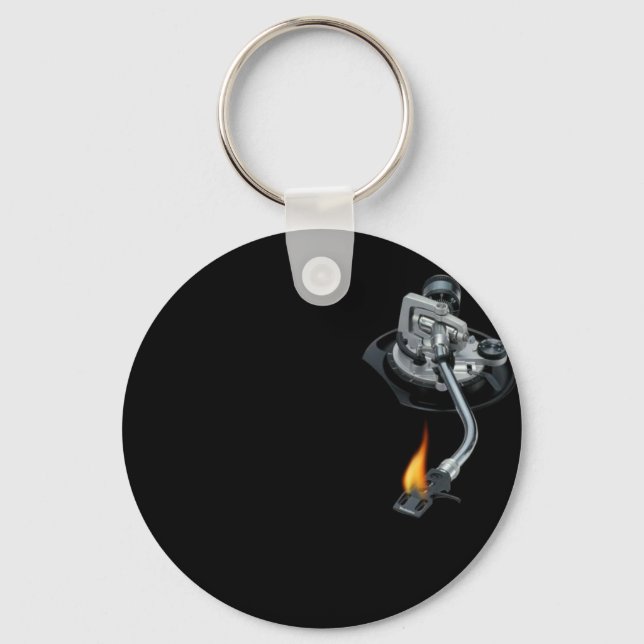 Porte-clés le bras dj en feu (Recto)