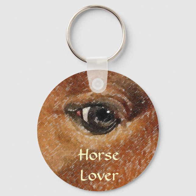 Porte-clés Le cadeau de l'amoureux de l'équine (Recto)