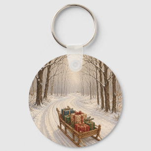 Porte-clés Le Cadeau du Bois d'Hiver