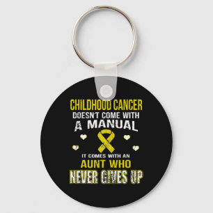 Porte-clés Le cancer de l'enfant vient avec une tante qui ne 