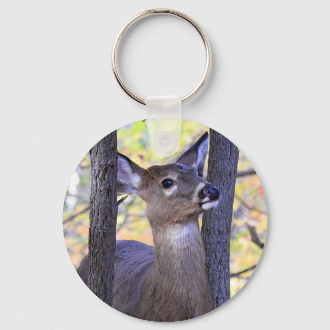 Porte-clés Le cerf dans les bois (Recto)